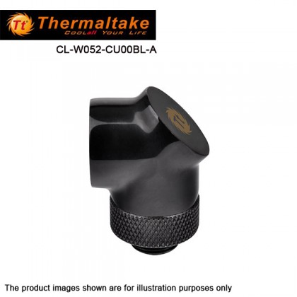Thermaltake CL-W052-CU00BL-A Pacific G 1/4 90 Degree Adapter - black